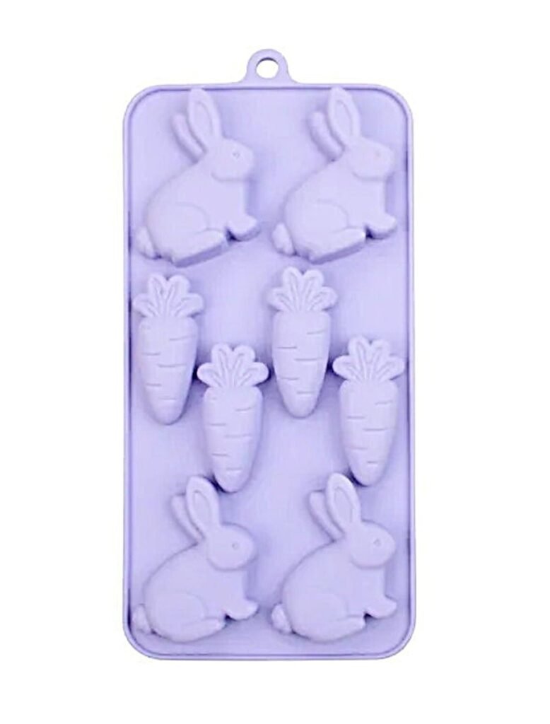 Bunny & Carrot Silicone Mold Easter Candy, Chocolate, Resin, Soap