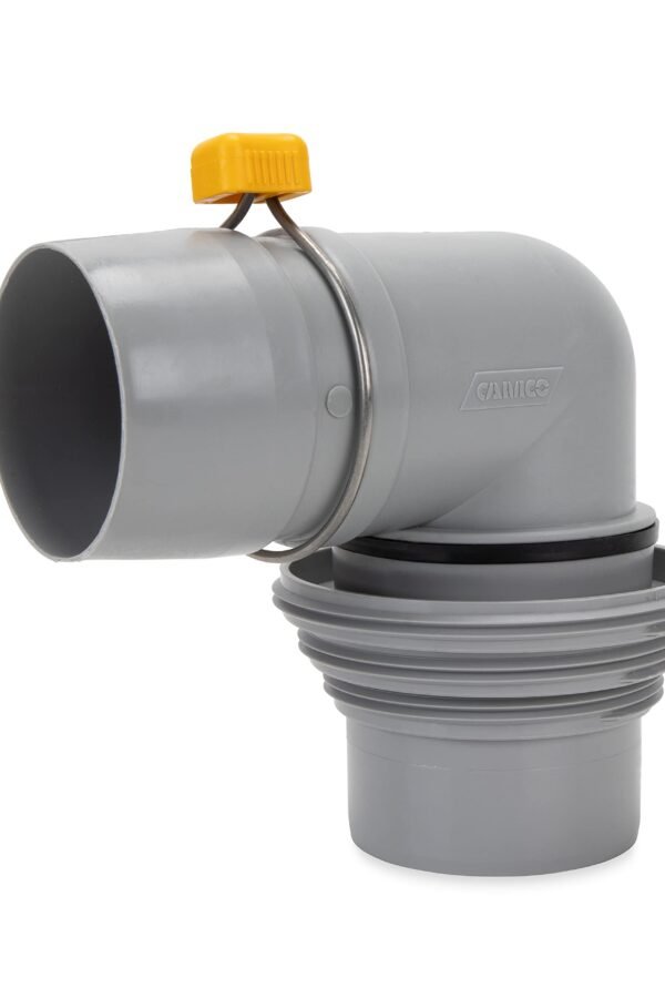 CAMCO 39144 RV Easy Slip Elbow and 4-1 Adapter | Features a Larger Inside Diameter for Faster Dumping and Adapter Fits 3-Inch Slip or 3-Inch,3.5-Inch and 4-Inch Threaded Pipe