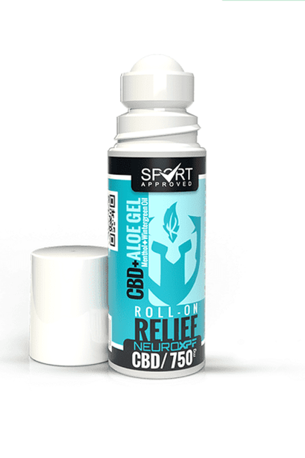 CBD + Aloe Gel Roll-On Relief 750mg (3oz)
