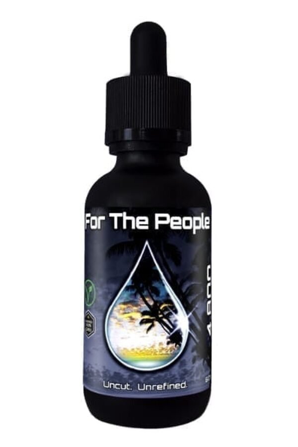 CBD For The People - Dark CBD Oil Tincture 4800mg 30ml Sublingual or Wax Pen Vape