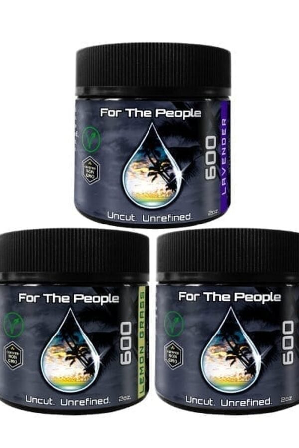 CBD For The People - UNREFINED SALVE - Lavender, TeaTree & Lemongrass- (3 Pack) 600mg per bottle