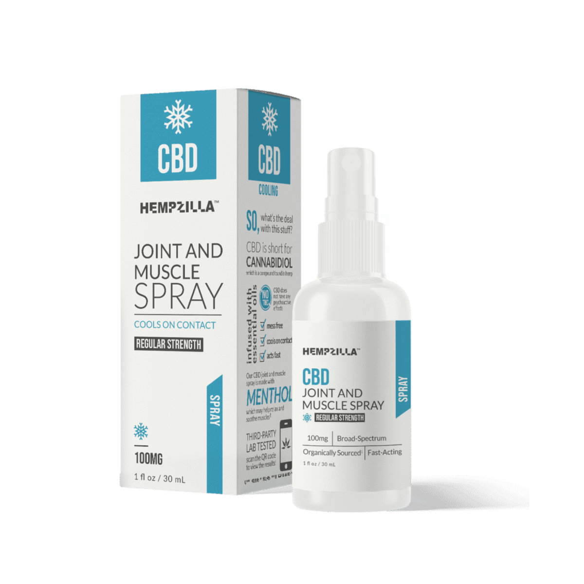 CBD Joint and Muscle Pain Spray 100mg or 500mg