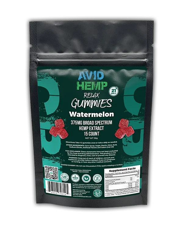 CBD Relax Gummies 375mg 15ct