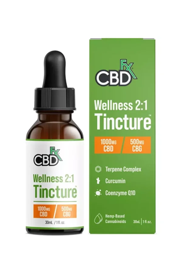 CBDfx Wellness 2:1 Oil Tincture 1000mg 30ml