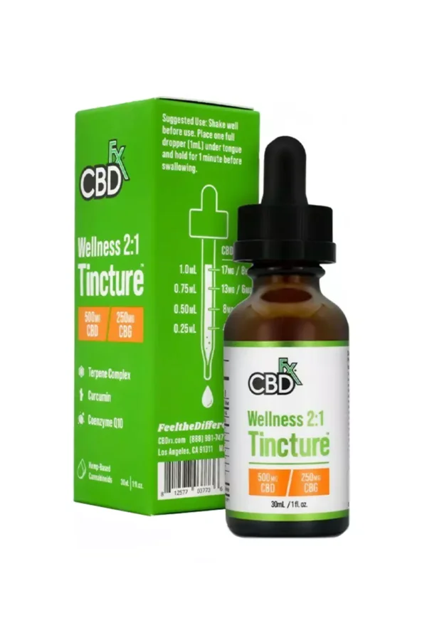 CBDfx Wellness 2:1 Oil Tincture 500mg 30ml