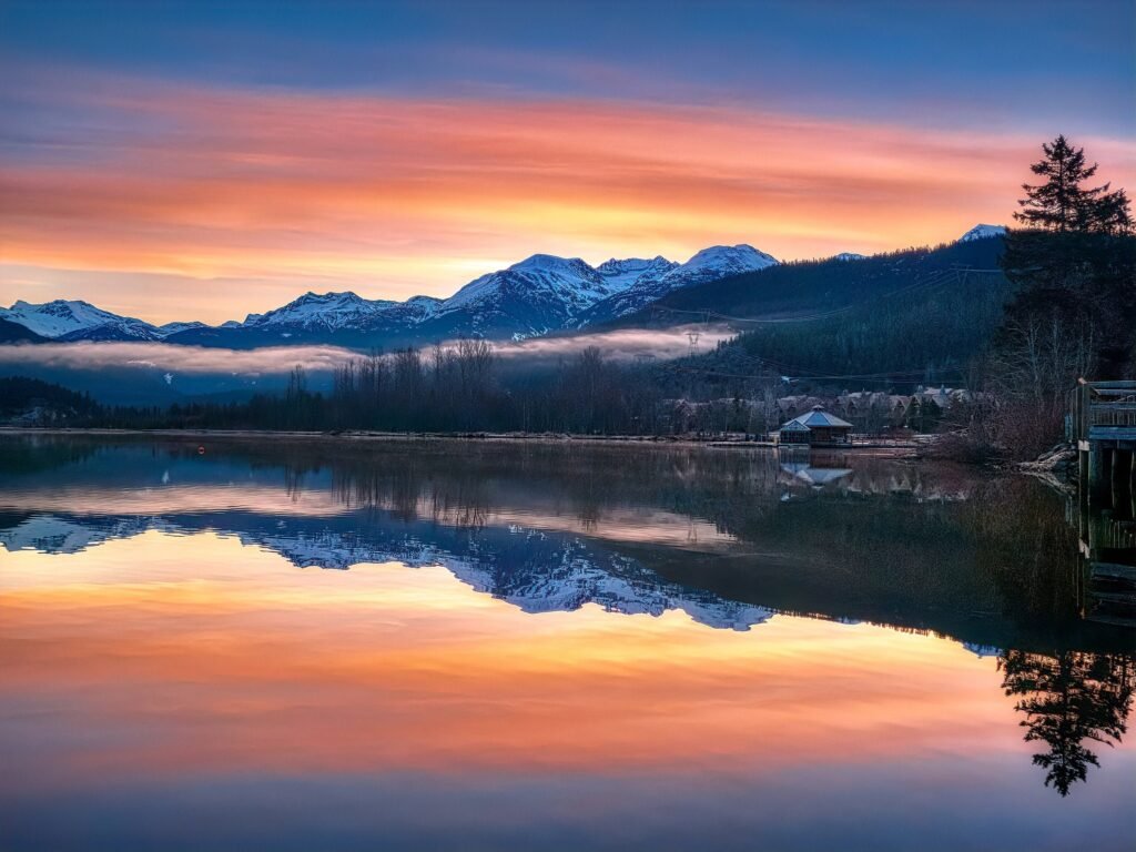 Canada Sunrise in Whistler, British Columbia | Nature Bc Landscape | Art Print, Photography Canvas/Metal Print