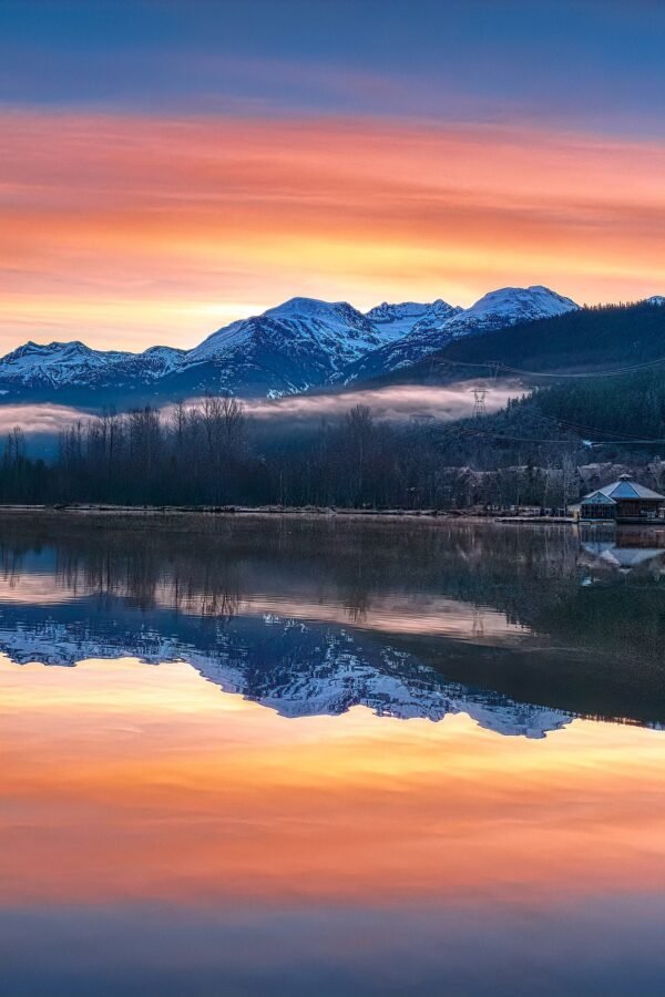 Canada Sunrise in Whistler, British Columbia | Nature Bc Landscape | Art Print, Photography Canvas/Metal Print