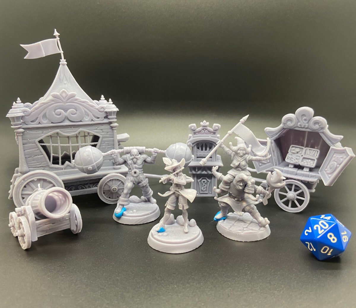 Carnival Set | 3-4 Characters, Plus Lots Of Carnival Scatter Terrain/stl Miniatures The Wild Beyond The Witchlight