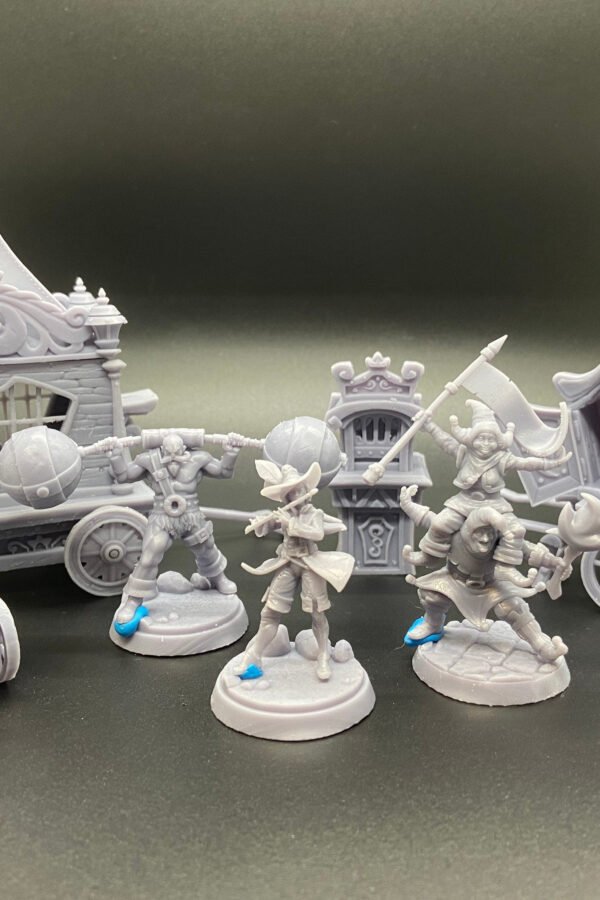 Carnival Set | 3-4 Characters, Plus Lots Of Carnival Scatter Terrain/stl Miniatures The Wild Beyond The Witchlight