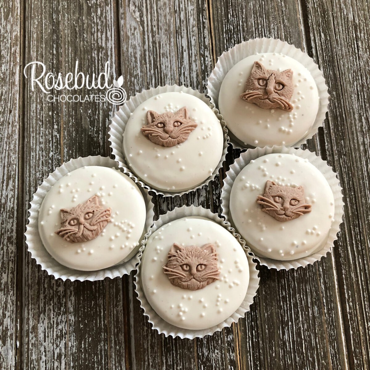 Cat Chocolate Covered Oreo Cookies Birthday Party Favors
