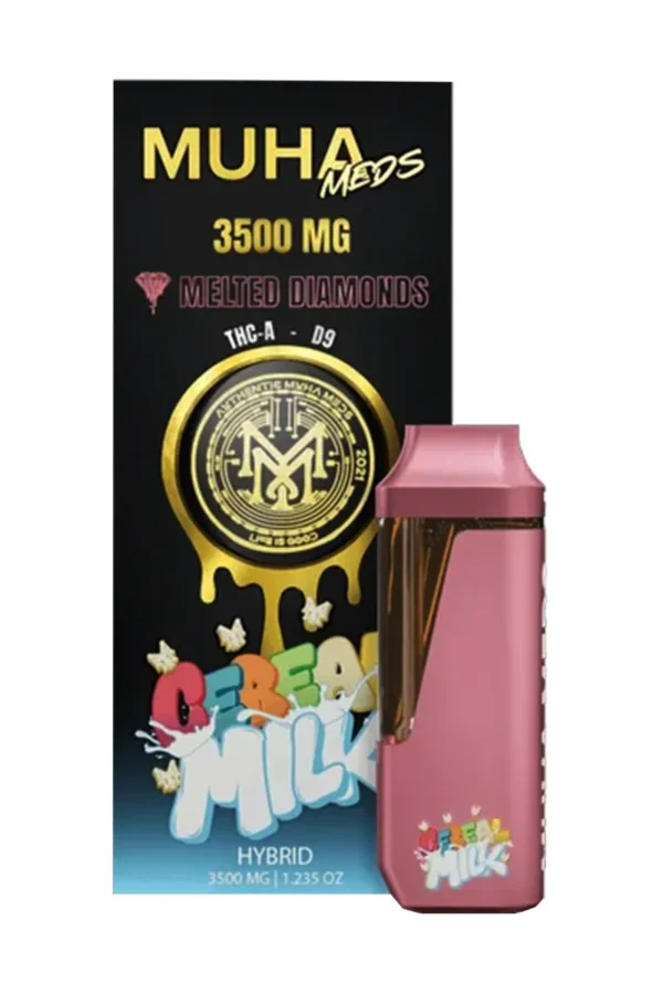 Cereal Milk Muha Meds THC-A Delta-9 Melted Diamonds Disposable 3.5G
