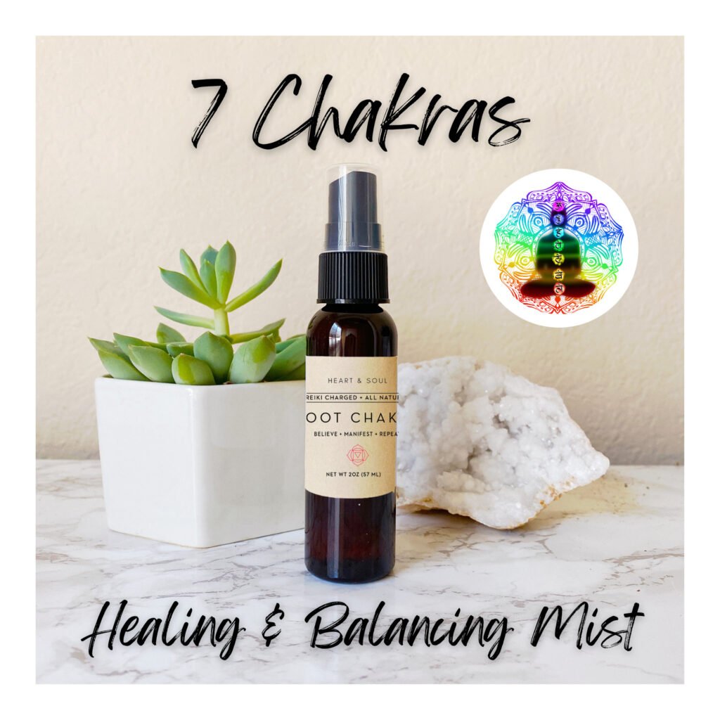 Chakra Inspired Healing Meditation Mists | Pick A All Natural Aromatherapy Spray Essential Oil Reiki-Charged Yoga Mist
