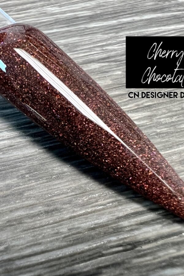 Cherry Chocolate Retiring - Dip Powder, Powder For Nails, Glitter Nail Dip, Nail, Powders, Shimmer