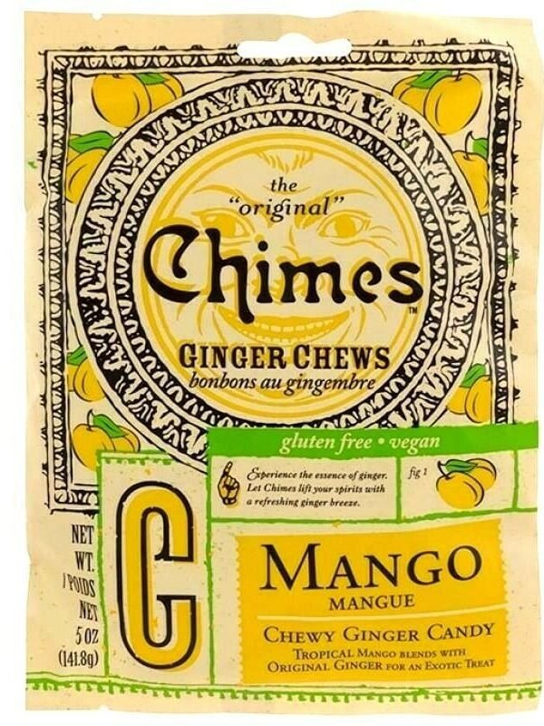 Chimes All The Original GINGER MANGO CHEWS 5 oz Bag