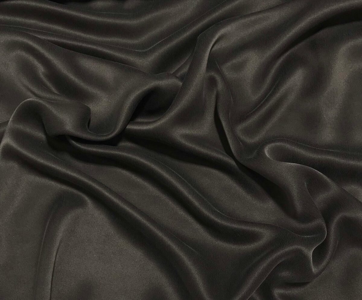 Chocolate Brown - Sandwashed Silk Charmeuse Fabric