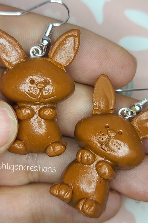 Chocolate Bunny Earrings