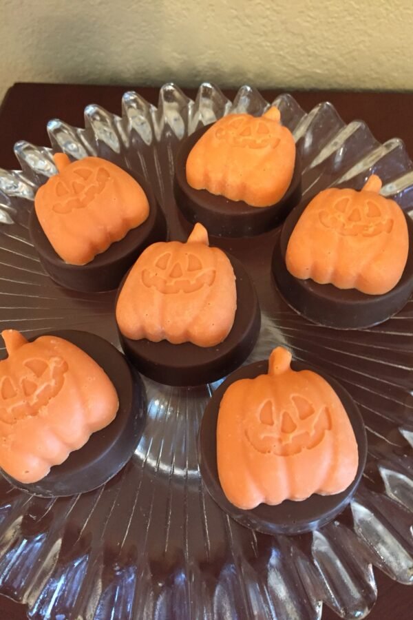Chocolate Double Stuffed Oreo Cookies(1Doz/Pumpkin Deco/Halloween/Thanksgiving/Fall/Team Parties/Hostess Gift/Treat Table