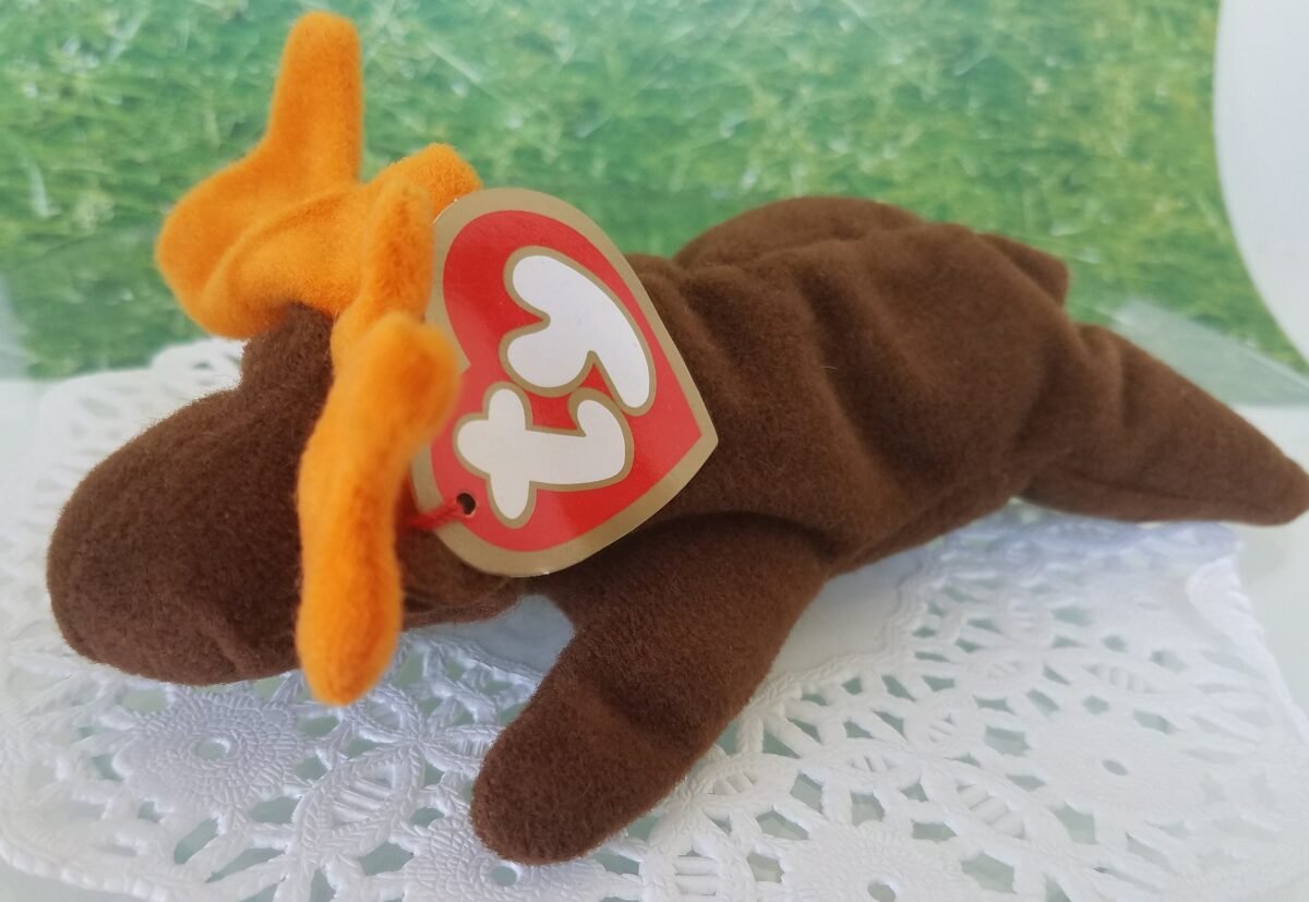 Chocolate The Moose Teenie Beanie Mcdonalds Vintage Ty 1997 New in Original Package