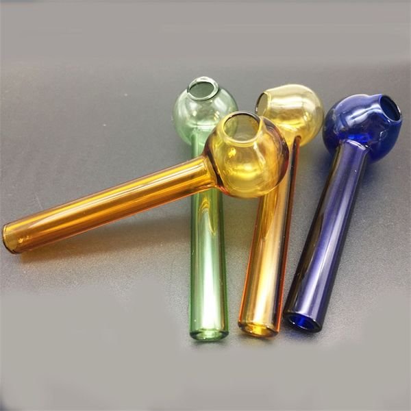 Christmas Halloween Sale Gift Glass Oil Burner Pipe Thick Pyrex 70mm Glass Pipes Great Tube Oil Nail Pipe Smoking Dry Herb Pipe