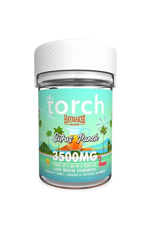 Citrus Punch Torch Haymaker Blend Live Resin Gummies 3500mg