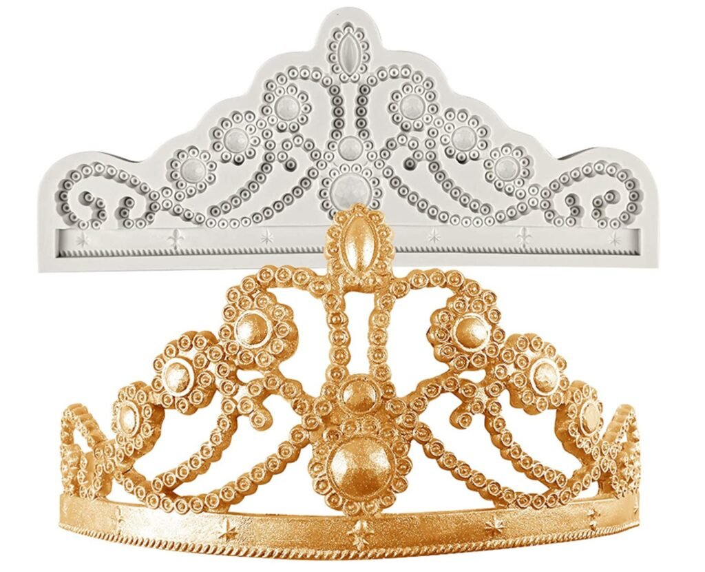 Crown Silicone Mold Princess Cake Topper, Chocolate, Clay Resin Jewelry Ornaments Diy