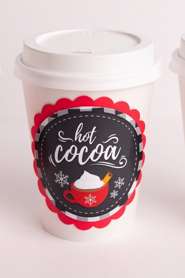 Cups, Hot Chocolate Bar, Cocoa Decor, Holiday Party, Kids