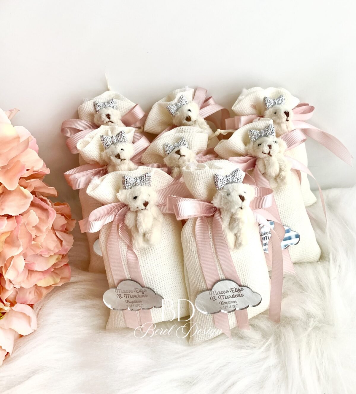 Custom Teddy Bear Sachet Bags, Baby Shower Gifts, Welcoming Gifts, Birthday Favors, Bags, Lavender Bags