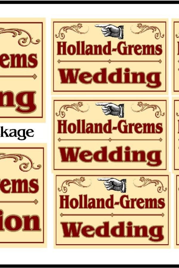 Custom Wedding Signs