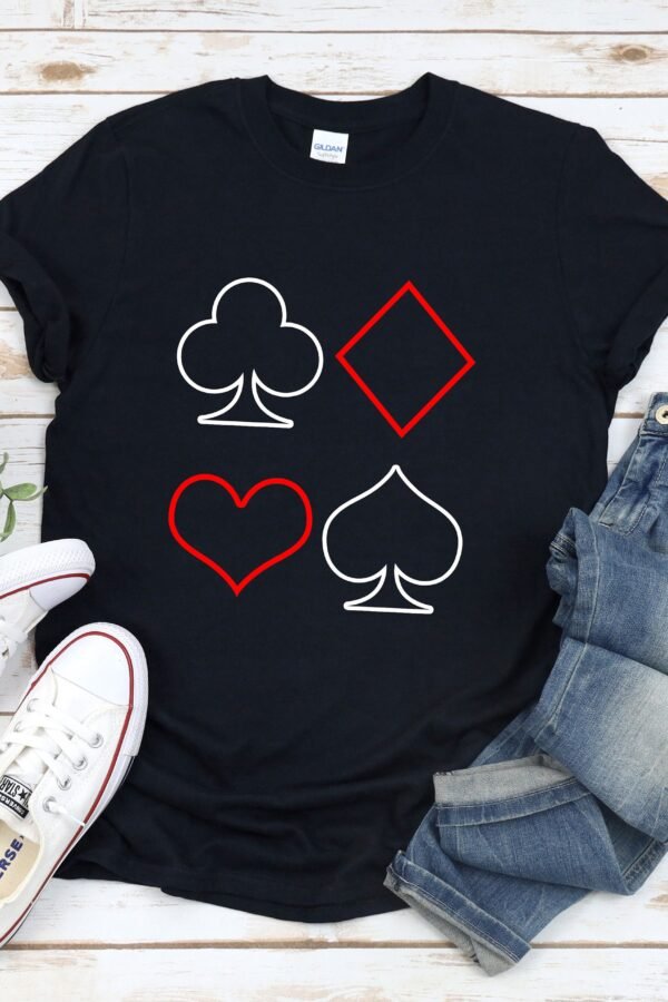 Deck Of Cards Shirt, Poker Player T-Shirt, Casino Card Game Texas Holdem Shirt For Men