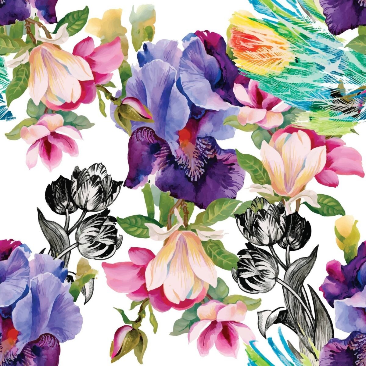 Decoupage Rice Papers Colorful Floral Dixie Belle