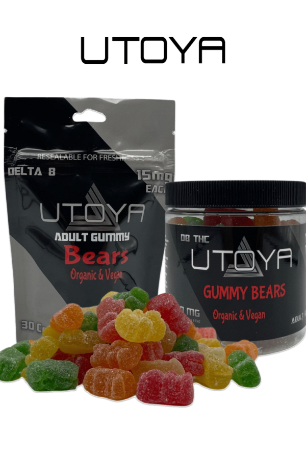 Delta 8 THC | Organic & Vegan | Gummy Bears | 15 mg Each