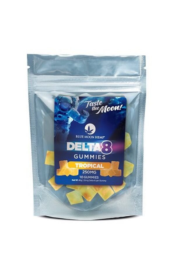 Delta 8 Tropical Fruit Gummies 250mg (10ct)
