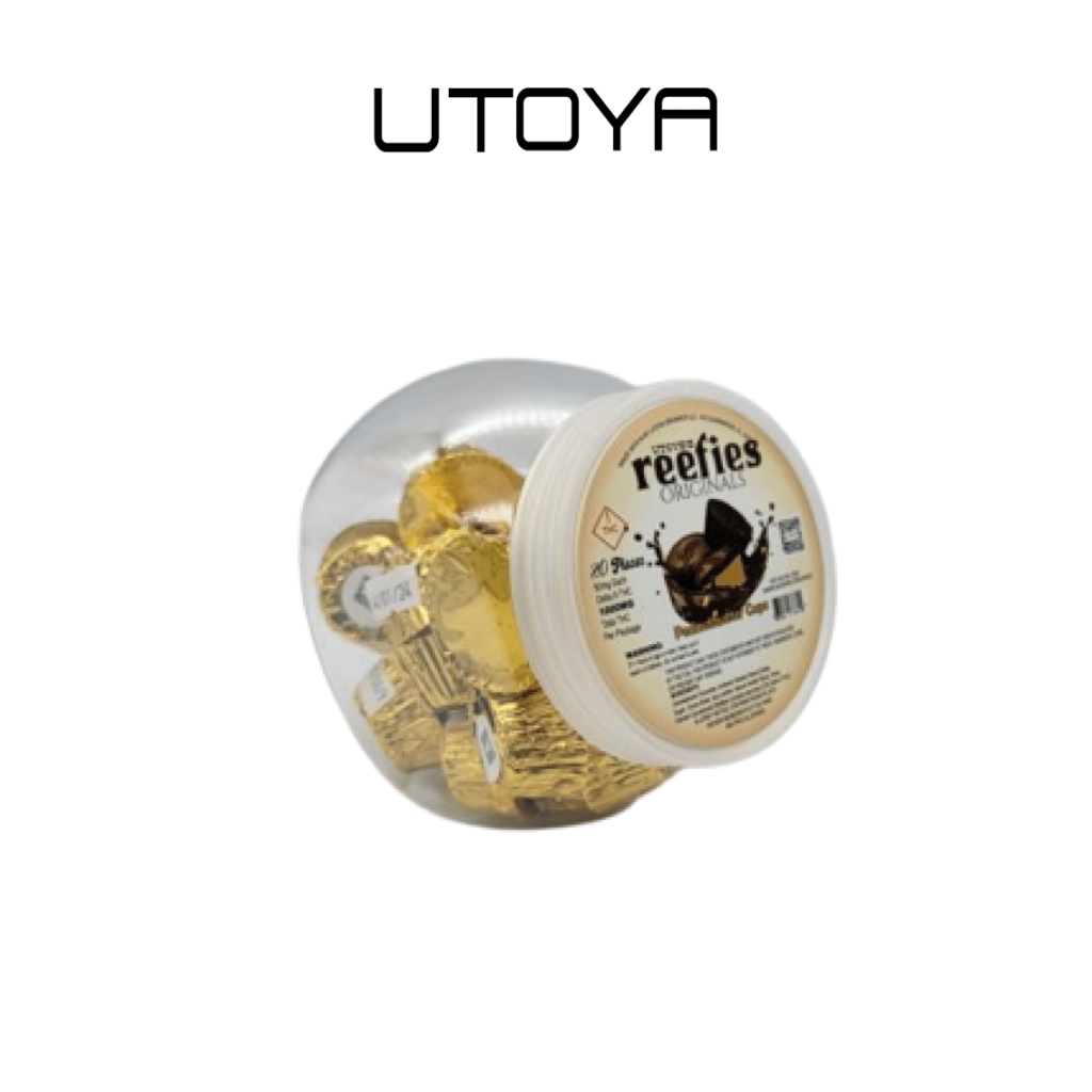 Delta 9 Edibles | Reefies Peanut Budder Cups | 20 ct Jar