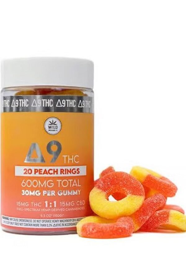 Delta-9 Peach Ring Chews 50mg-500mg