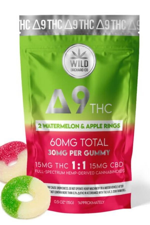 Delta 9 Watermelon and Apple Ring Chews