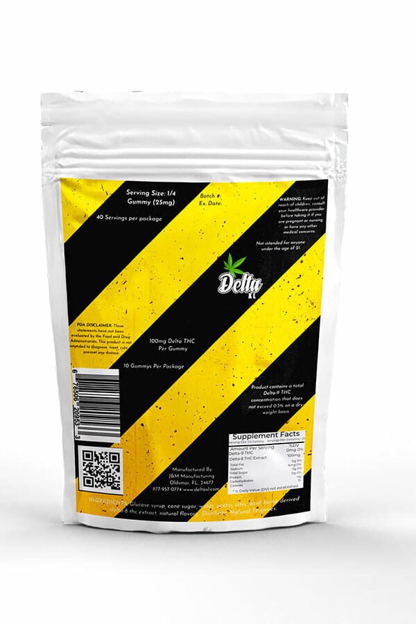DeltaXL | Yellow Jackets Delta 8 THC Gummies - 1000mg
