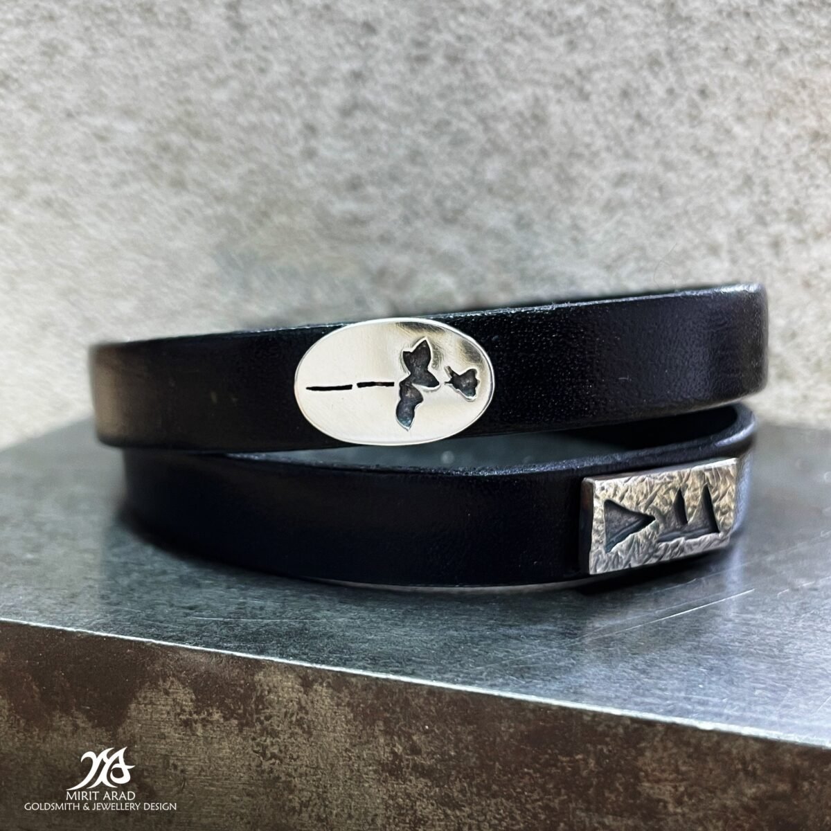 Depeche Mode Art, Wrapped Leather Cuff, Rock Bracelet, Rocker Icons Martin Gore, Dave Gahan, Andy Flatcher, Charms Bracelet