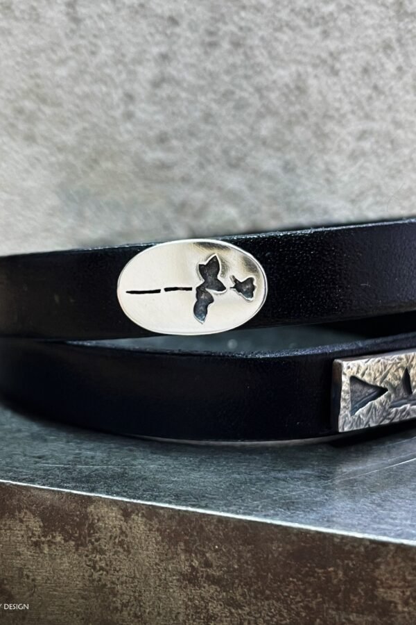 Depeche Mode Art, Wrapped Leather Cuff, Rock Bracelet, Rocker Icons Martin Gore, Dave Gahan, Andy Flatcher, Charms Bracelet