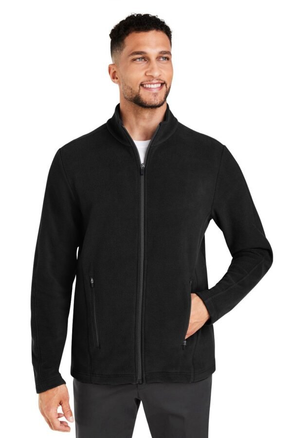 Devon & Jones DG730 Men's CrownLux Performance Fleece Full-Zip Jacket - BLACK - M