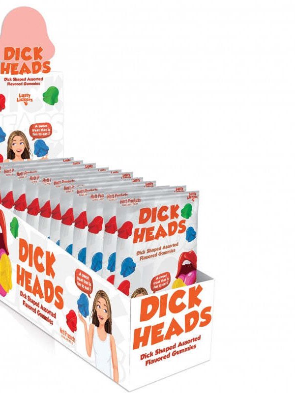 Dick Heads Penis Shaped Gummies 12 Pc Display