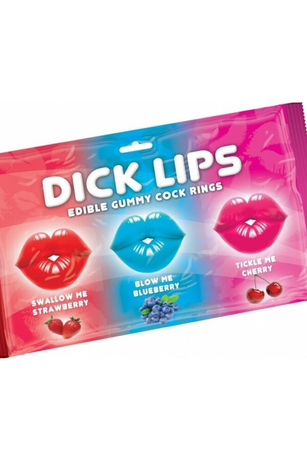 Dick Lips Edible Gummy Cock Rings 3-Pack