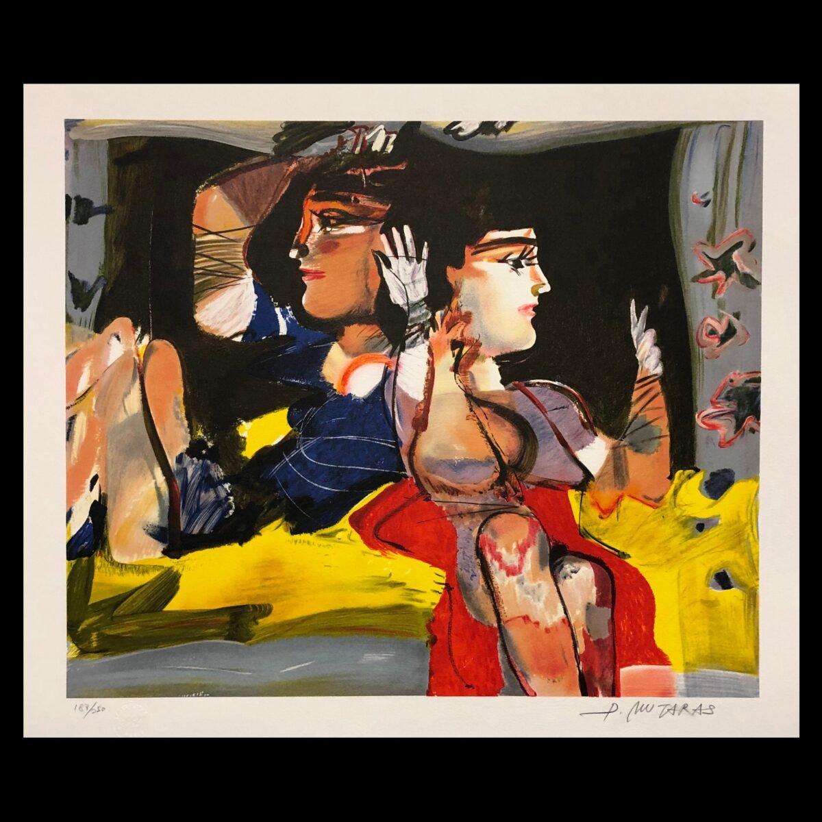 Dimitris Mytaras | Greek, 1934-2017, "Figures", 1990, Lithograph, Pencil Signed