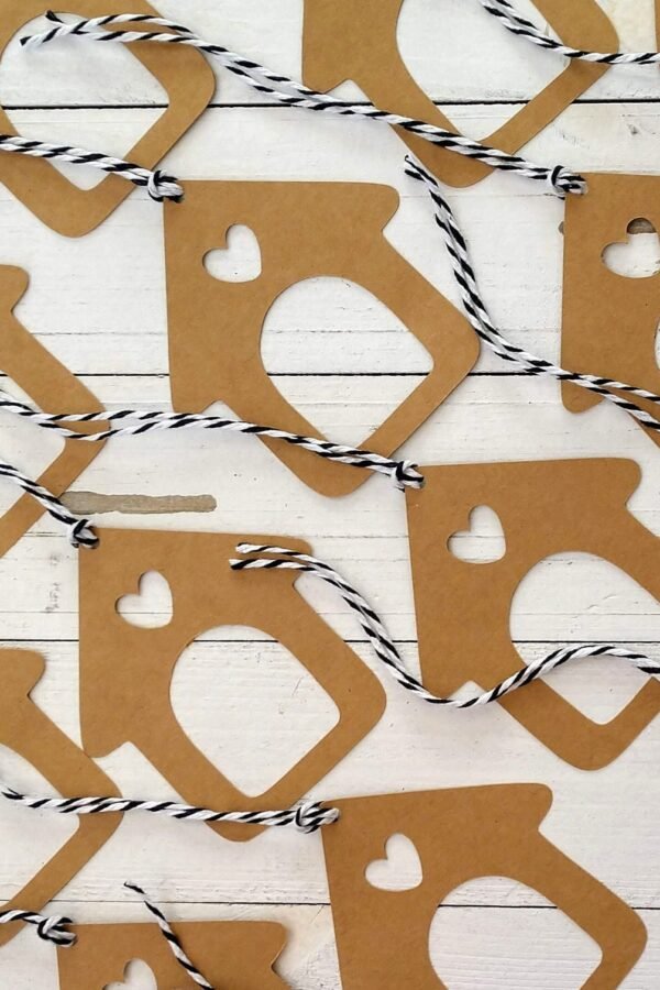 Dog House Gift Tags Pet Lover's Gift, Treat Bag, Party Favor, Set Of 10