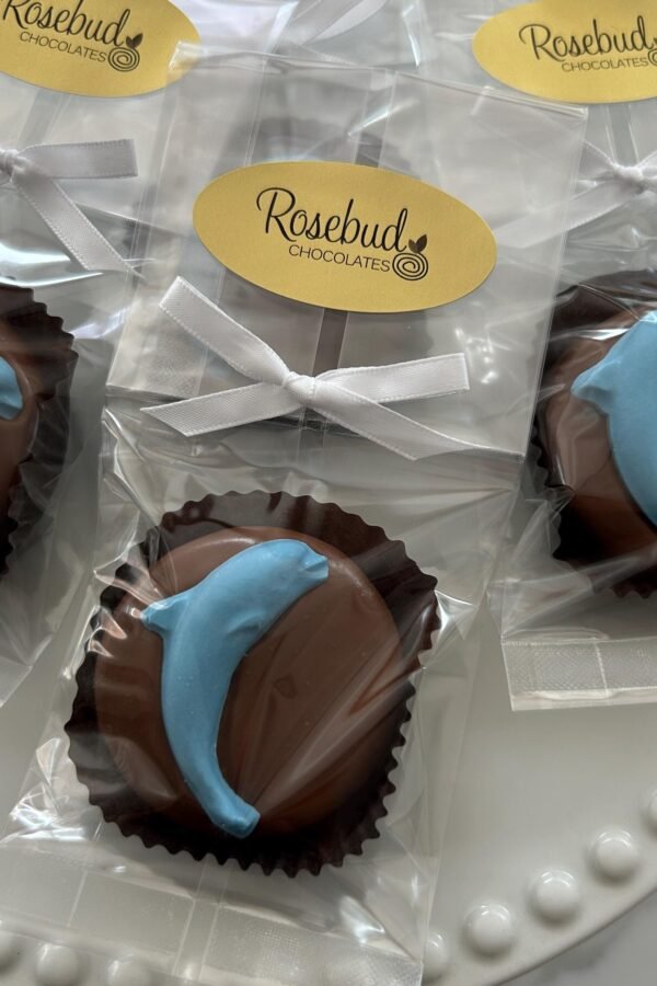 Dolphin Chocolate Covered Oreo Favors Beach Wedding, Nautical Theme | 12 Count