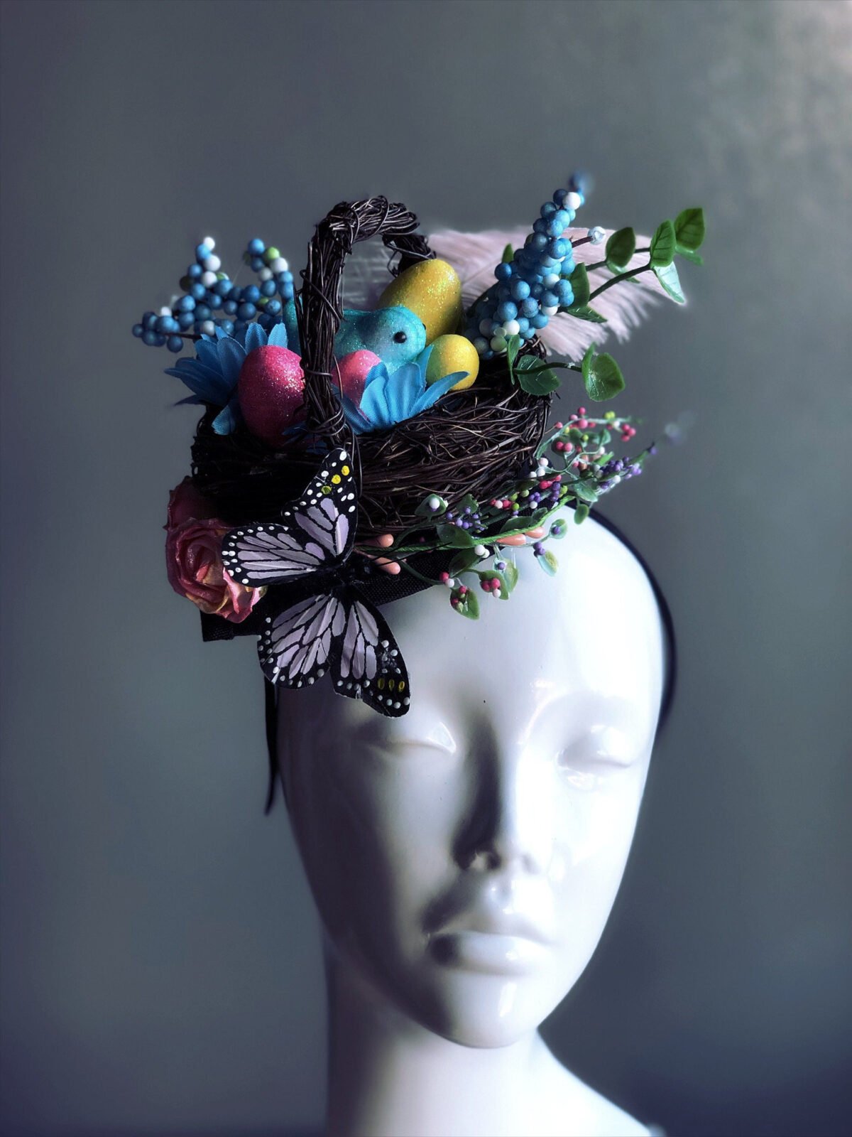 Easter Hat Basket Womens Fascinators | Little Girls Hats Custom Made