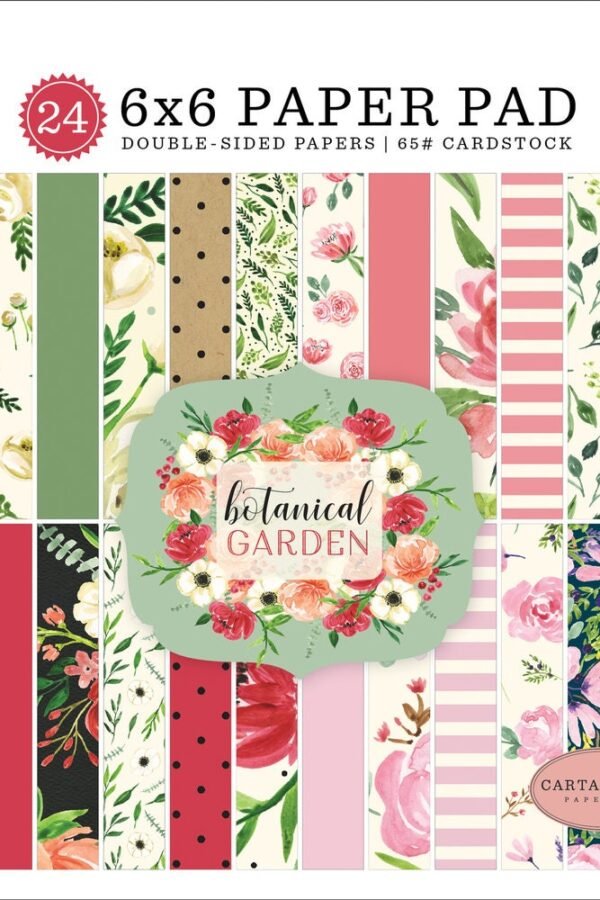 Echo Park Botanical Garden Collection 6 X Paper Pad 24 Double Sided Adorable Papers Carta Bella