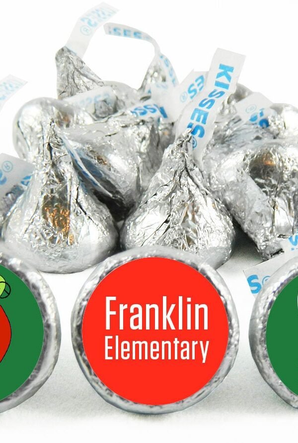 Elementary School Kiss Stickers - Kindergarten Labels For Chocolate Set Of 108