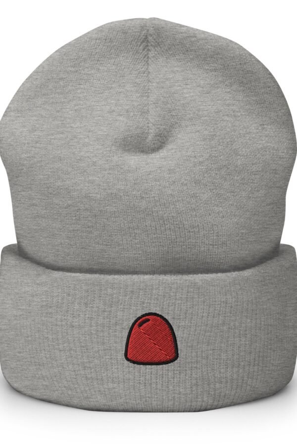 Embroidered Gumdrop Beanie Cuffed Knit Winter Hat