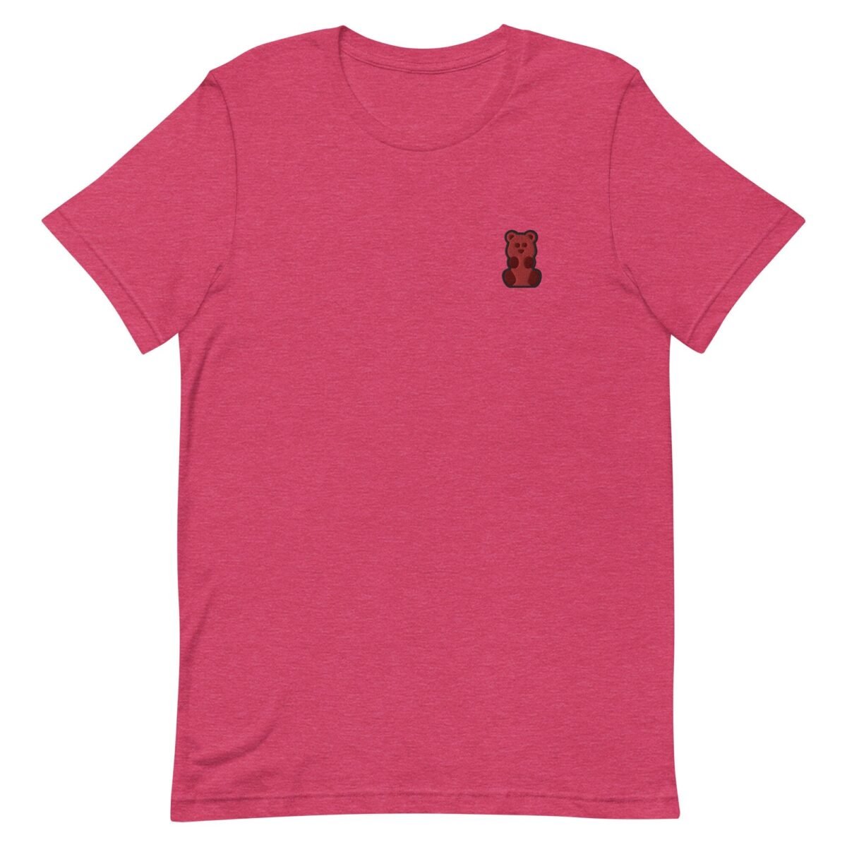 Embroidered Gummy Bear T-Shirt Unisex Short Sleeve Cotton Tee