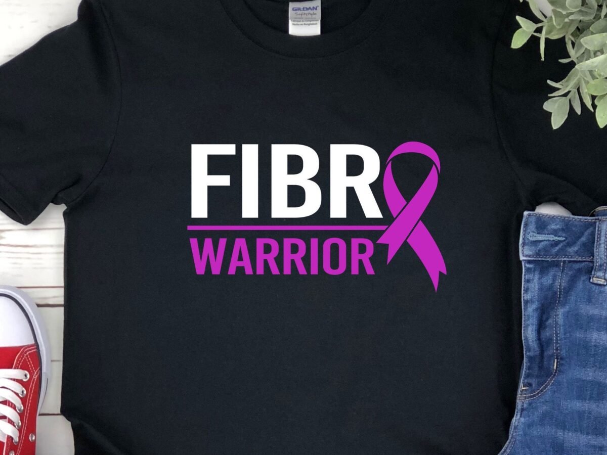 Fibro Warrior, Fibromyalgia Awareness Shirt, Purple Ribbon Shirt, T-Shirt, Gift